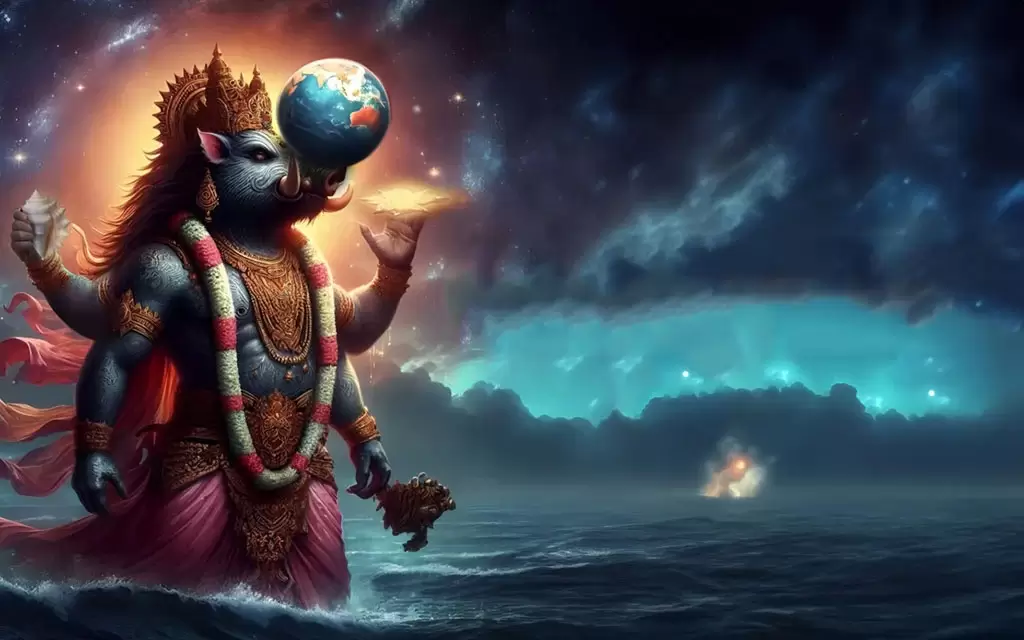Varaha Avatar — The Boar Incarnation of Vishnu: Rescue of Earth from Hiranyaksha, Cosmic Geography & Significance — Dasavataram