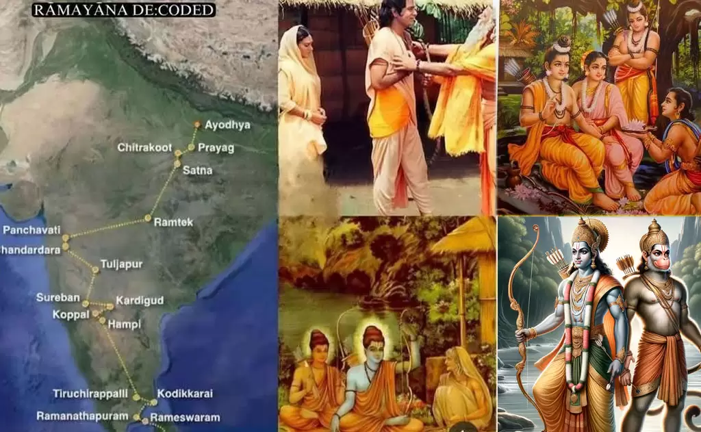 The Route Traveled by Shree Ram during Vanavas — Hinduism