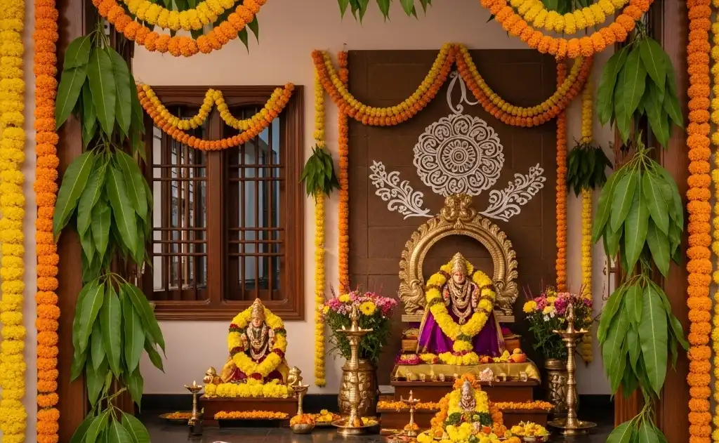 DIY Sravana Masam Home Decor: Traditional Torans & Puja Setup Ideas — Sravana Masam