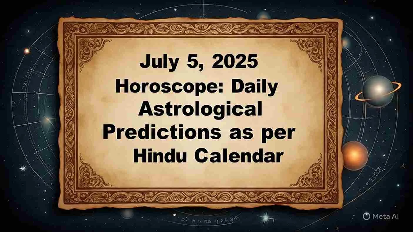 July 5, 2025 Horoscope: Daily Vedic Astrology Predictions as per Hindu Calendar