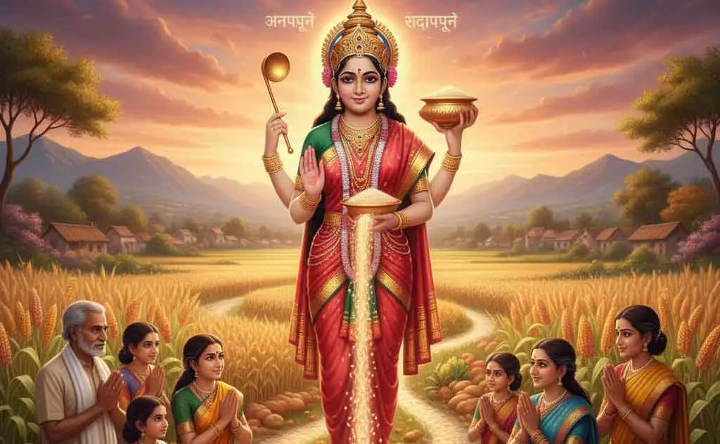 Annapurna Stotram (Nityanandakari): Lyrics, Meaning and Benefits — Pooja, Slokas and Mantras