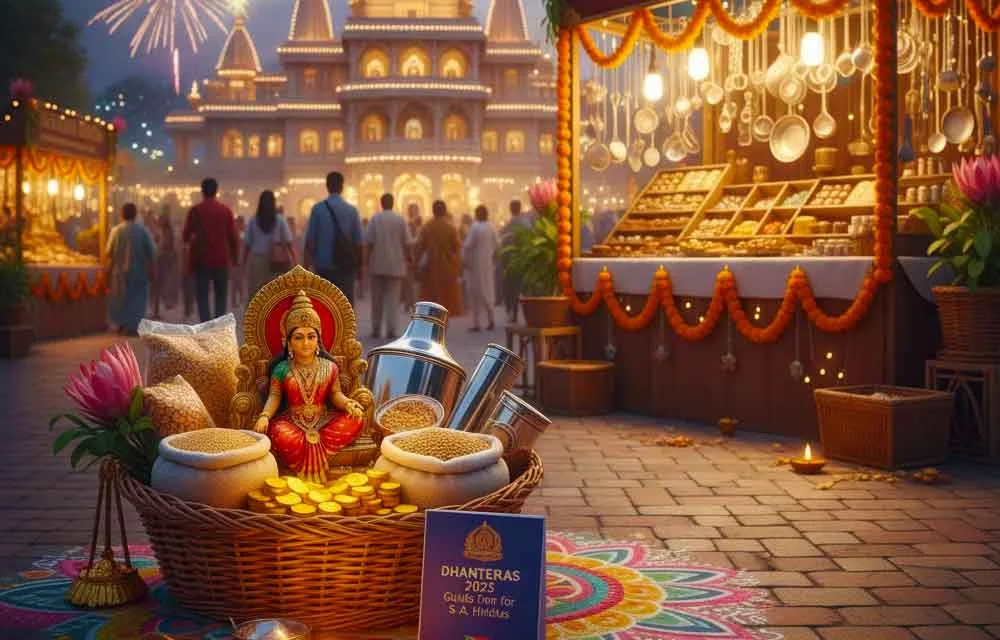 Dhanteras 2026: Complete Shopping & Celebration Guide for South African Hindus — Diwali 2026
