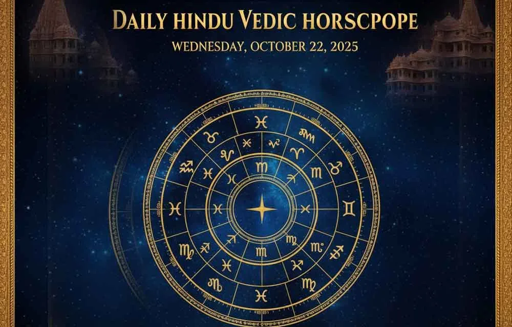 Daily Hindu Vedic Horoscope: Wednesday, October 22, 2025 — Daily