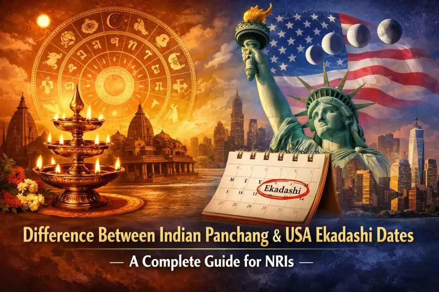 Difference Between Indian Panchang & USA Ekadashi Dates – A Complete Guide for NRIs — Festivals