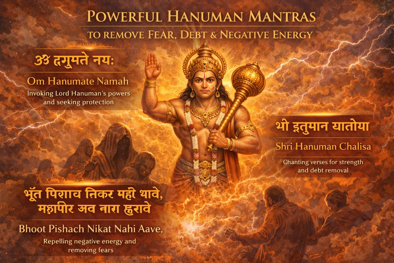 Powerful Hanuman Mantras to Remove Fear, Debt & Negative Energy