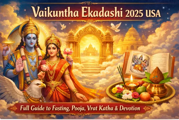 Vaikuntha Ekadashi 2025 USA: Full Guide to Fasting, Pooja, Vrat Katha & Devotion — Festivals