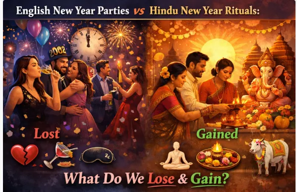 English New Year Parties vs Hindu New Year Rituals: What Do We Lose & Gain? — Hinduism