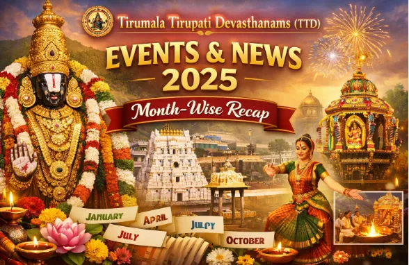 Tirumala Tirupati Devasthanams 2025: Complete Month-Wise Events & Updates — Events