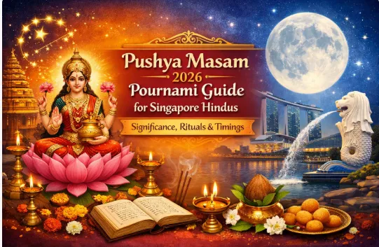Pushya Masam 2026 Pournami in Singapore: Date, Timings, Rituals & Significance — Festivals