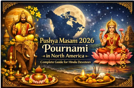 Pushya Masam 2026 Pournami in North America: Complete Guide for Hindu Devotees — Festivals