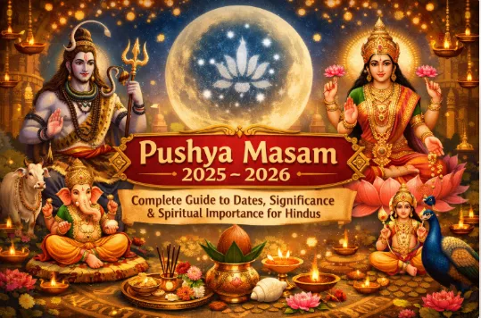 Pushya Masam 2025-2026: Complete Guide to Dates, Significance & Spiritual Importance for Hindus — Festivals