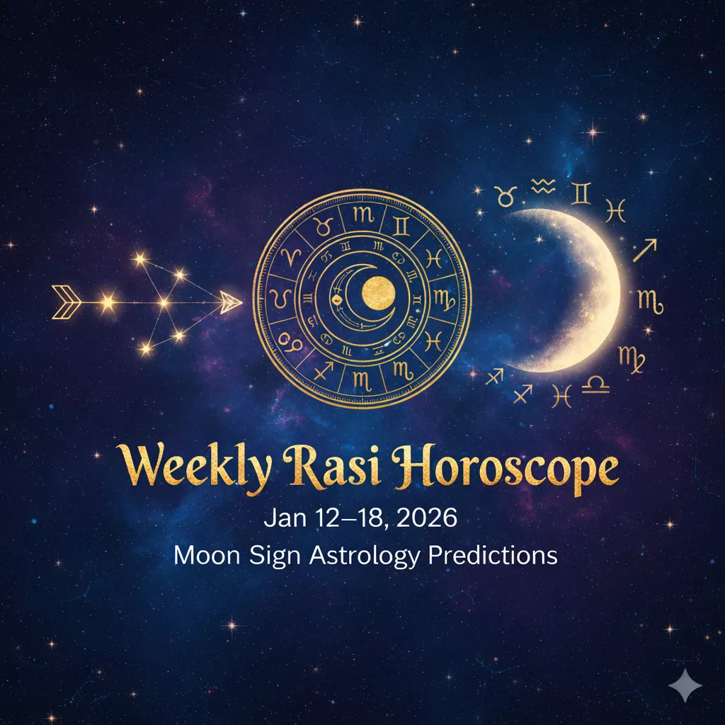 Weekly Moon Sign Horoscope January 12–18, 2026: Rasi-wise Astrology Forecast — Astrology