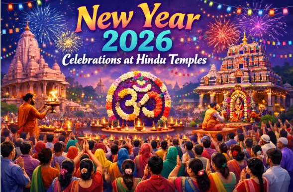 How Indian Hindu Temples Celebrated New Year 2026: Massive Crowds, Special Prayers, and Spiritual Renewal — Hindutone