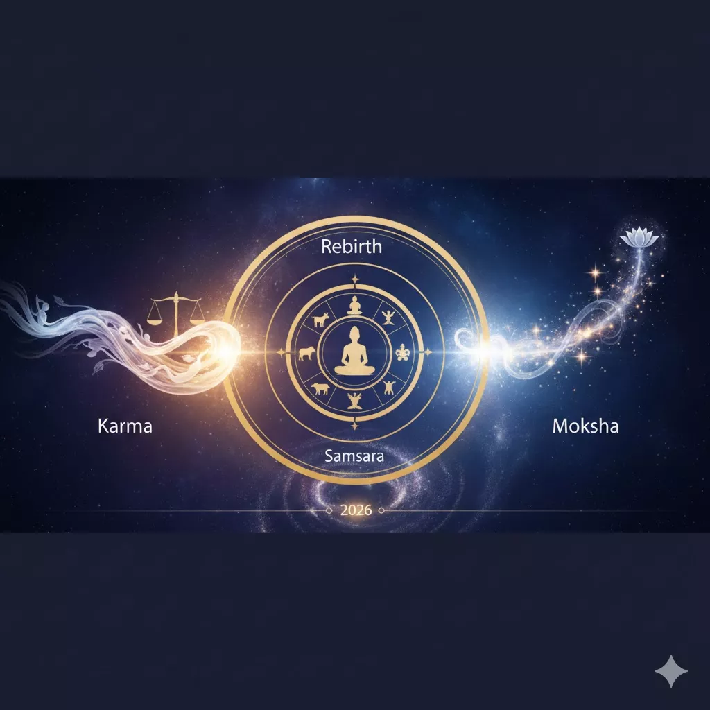 Karma, Rebirth, and Moksha Explained Simply: Core Concepts in Hinduism for 2026 Readers — Hinduism