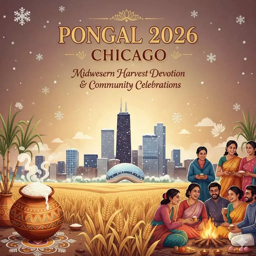 Pongal 2026 in Chicago: Midwestern Harvest Devotion & Community Celebrations — Festivals