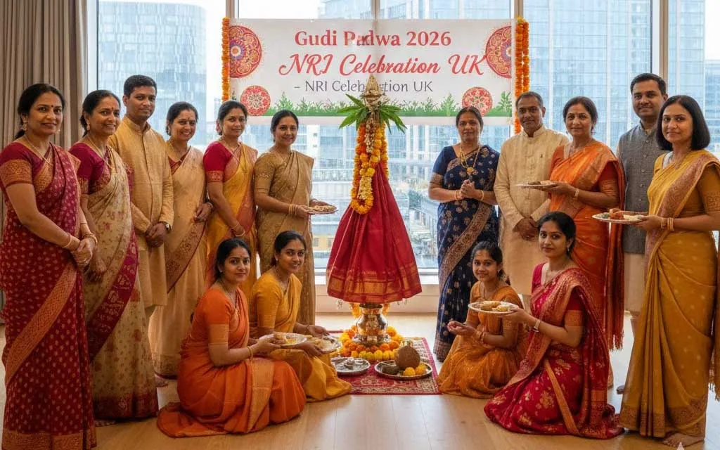 Gudi Padwa 2026 for NRIs: How Indians in USA, UK, Canada & Australia Celebrate Marathi New Year — Festivals