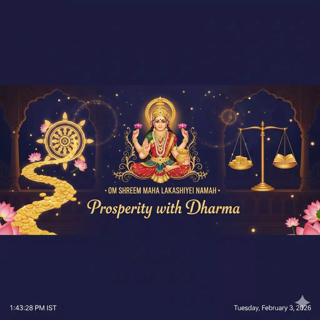 Lakshmi Mantra: Prosperity with Dharma — Pooja, Slokas and Mantras