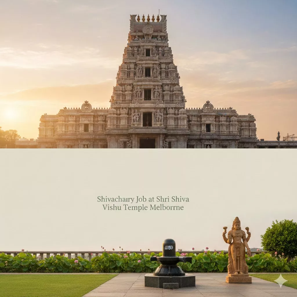 Shivacharya Job at Shri Shiva Vishnu Temple Melbourne — Temple Jobs