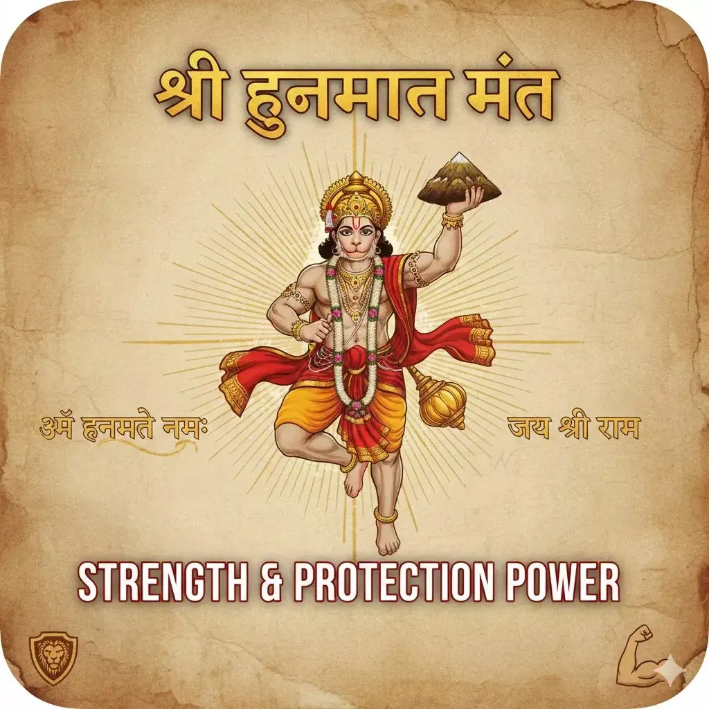 Hanuman Mantra: Strength & Protection Power — Pooja, Slokas and Mantras