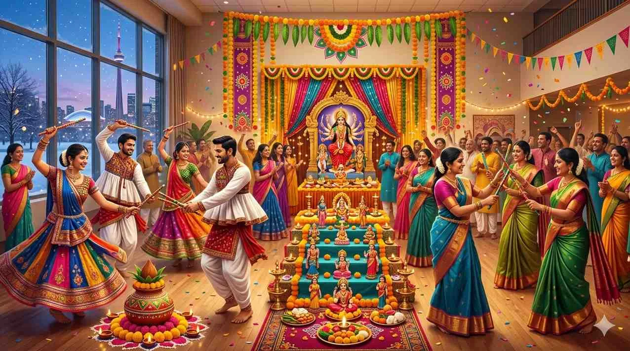 Navratri in Canada: How Gujaratis & South Indians Celebrate Abroad — Navratri