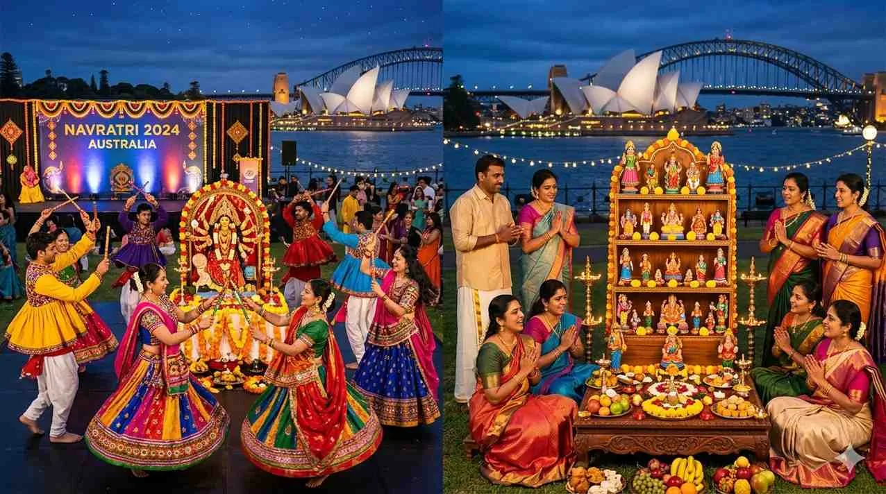 Navratri in Australia: How Gujaratis & South Indians Celebrate Abroad — Navratri