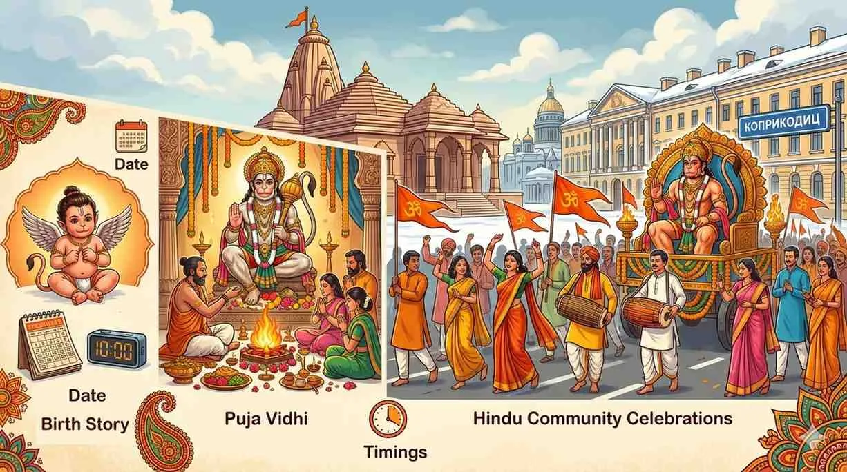 Hanuman Jayanti 2026 in Russia: Date, Timings, Complete Birth Story, Puja Vidhi & Hindu Community Celebrations — Festivals