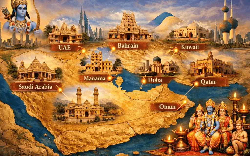 Sri Rama Temples and significant Rama worship centres across the Gulf Cooperation Council (GCC) countries (UAE, Bahrain, Oman, Qatar, Kuwait, Saudi Arabia). — Temples