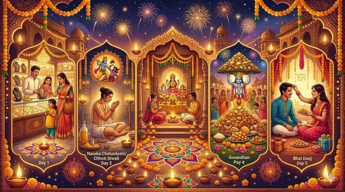 Diwali 2026 — 5-Day Festival Calendar at a Glance — Diwali 2026