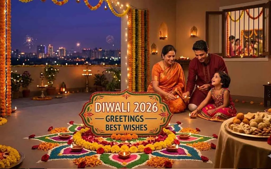 Diwali 2026 Greetings — Best Wishes in Hindi, English & Telugu — Diwali 2026