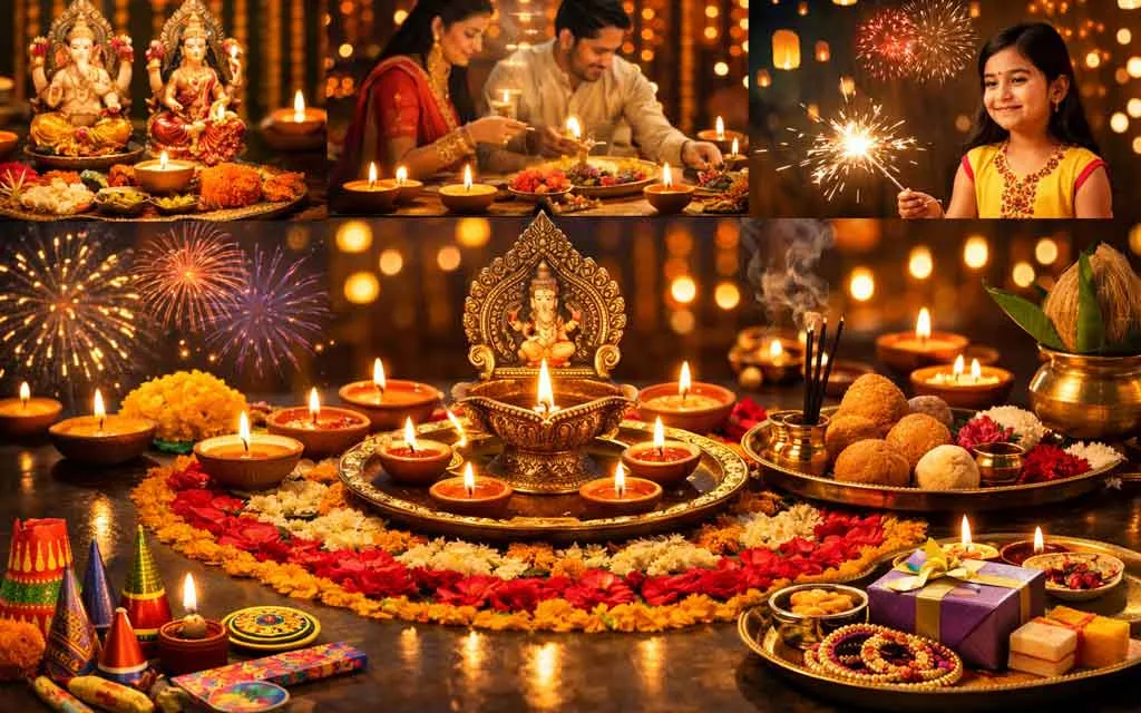 Diwali 2026: Complete 5-Day Festival of Lights Guide — Stories, Puja Vidhi, Muhurat & Traditions — Festivals