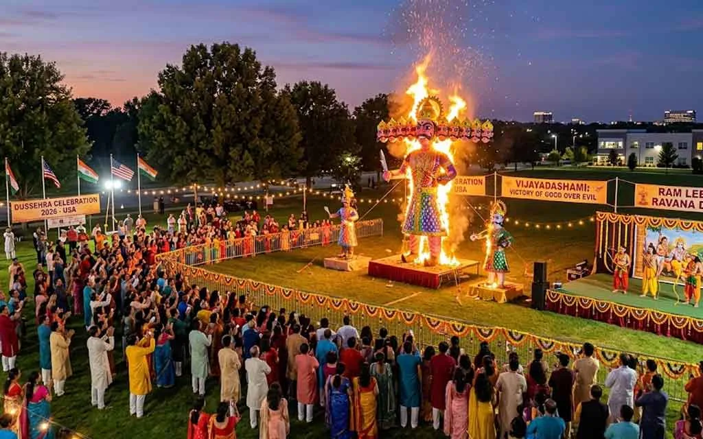 Dussehra 2026 USA: Vijayadashami Muhurat, Ravana Dahan Timings in Major US Cities, Complete Story & State-Wise Celebration Guide — Navratri