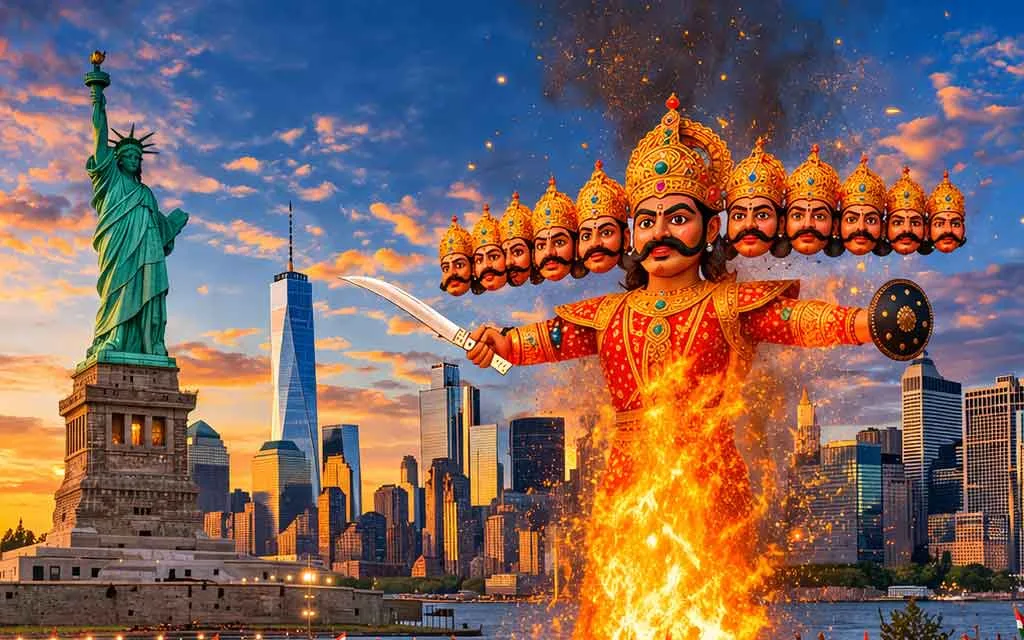 Dussehra 2026 (Vijayadashami) in New York, USA f — Navratri