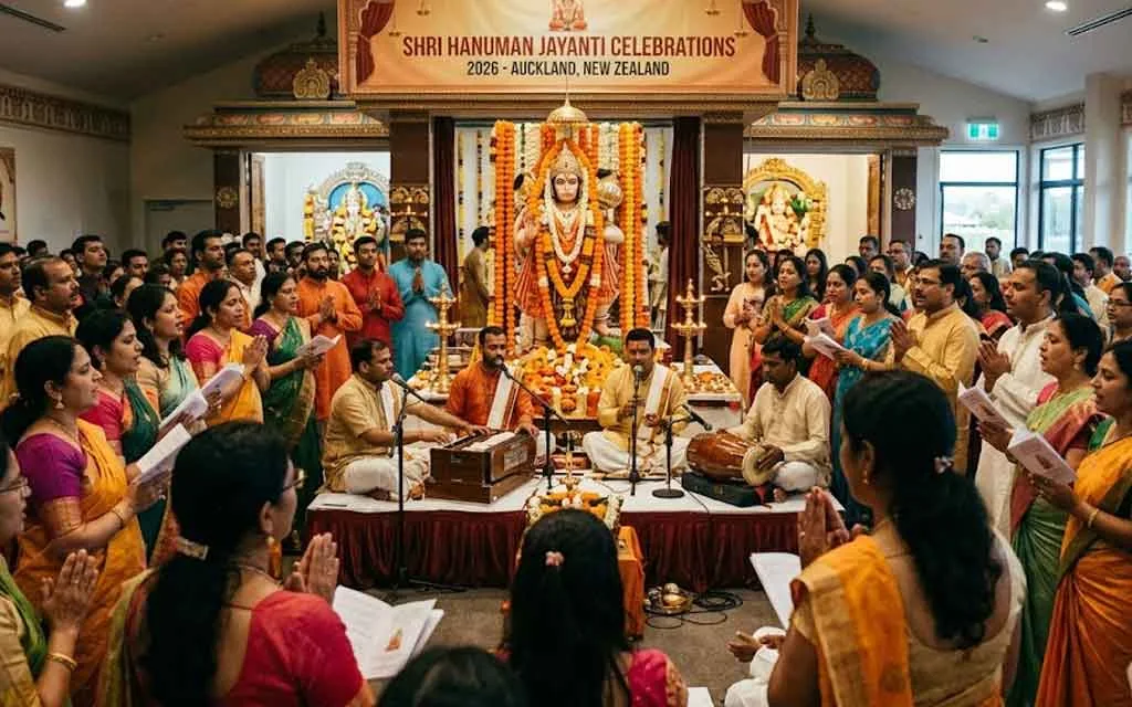 Hanuman Jayanti 2026 in New Zealand: Date, Timings, Complete Birth Story, Puja Vidhi & Major Hanuman Temples Across NZ Cities — Festivals