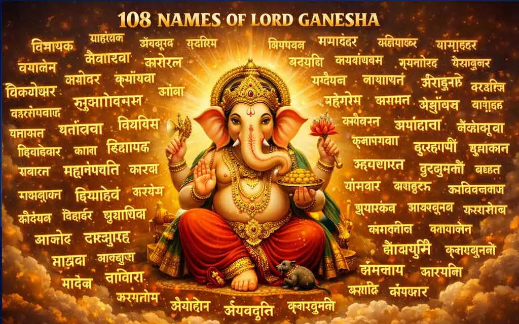 Lord Ganesha: 108 Names, Significance & Mantras — The Complete Spiritual Guide — Hindu Gods