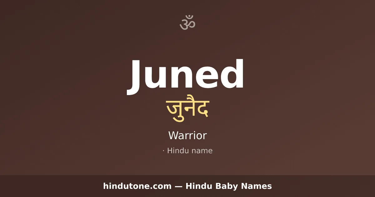 Juned — Hindu Boy Names with J
