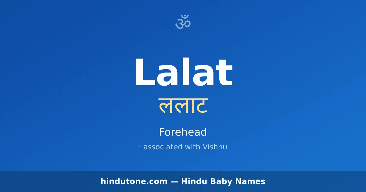 Lalat — Hindu Boy Names with L