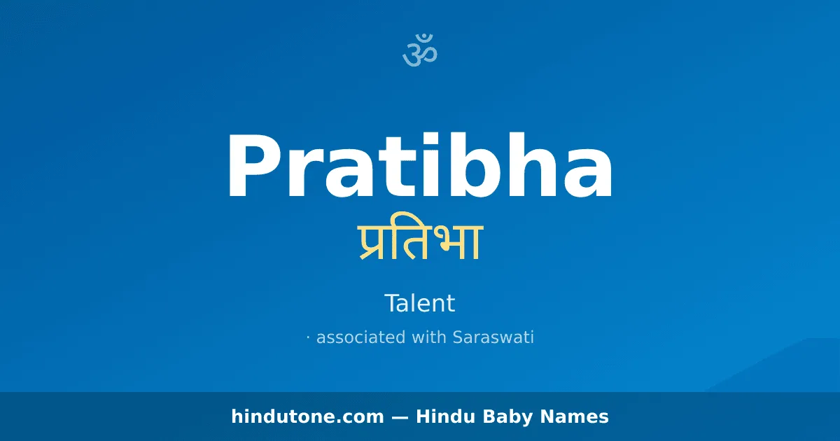Pratibha — Hindu Boy Names with P