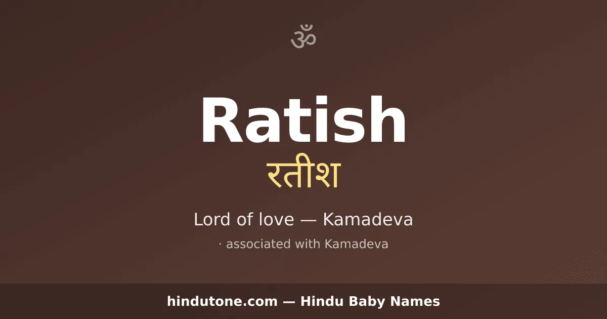 Ratish — Hindu Boy Names with R