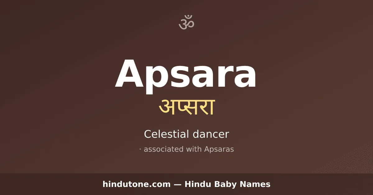 Apsara — Hindu Girl Names with A