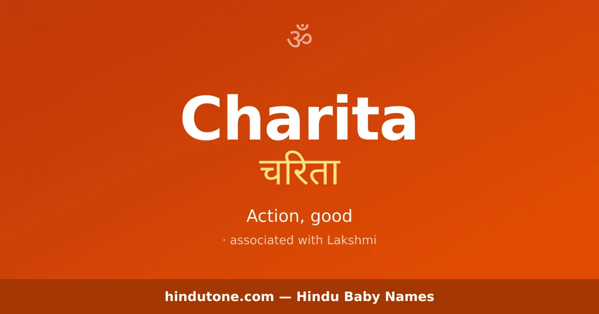 Charita — Hindu Girl Names with C