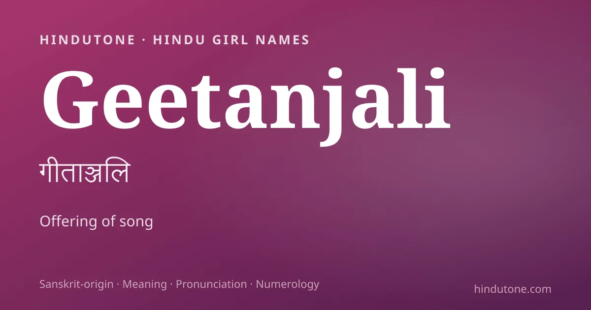 Geetanjali